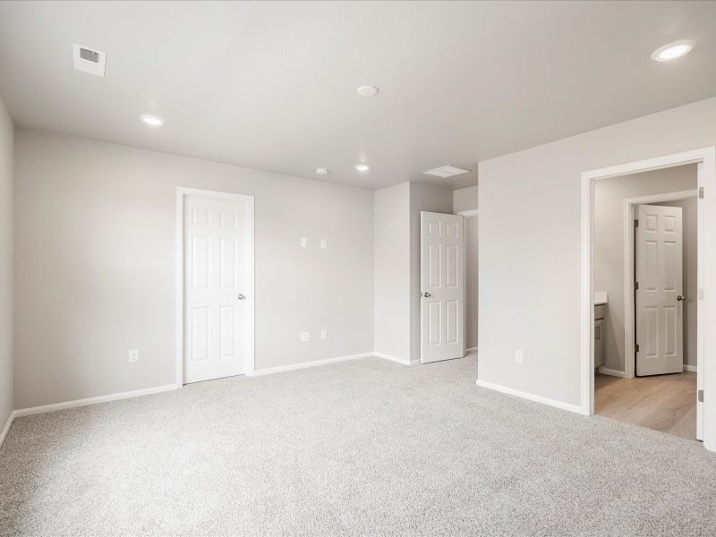 The Telluride floorplan interior image taken at a Meritage Homes community in Northern Colorado.