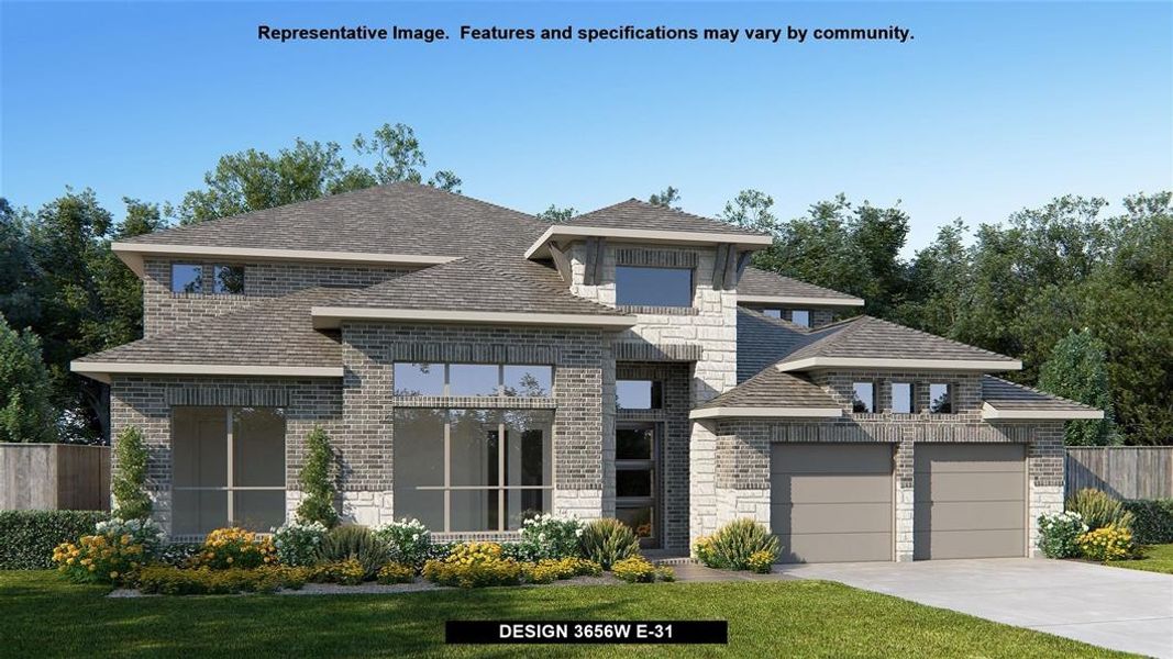 New construction Single-Family house Design 3656W, 101 Teralyn Grove Loop, Willis, TX 77318 - photo