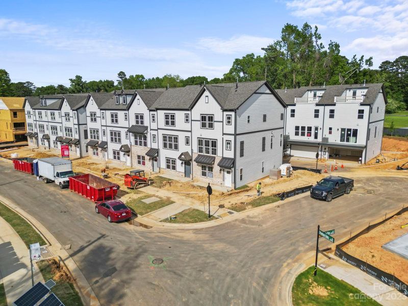 New construction Townhouse house 7012 Running Spring, Charlotte, NC 28205 Vail II- photo