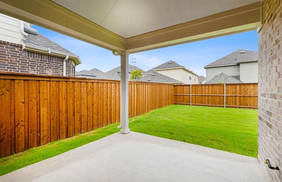 Oversized patio