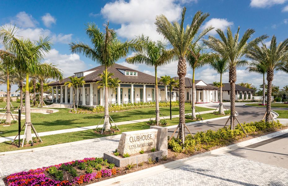 Exterior of Avenir Clubhouse.