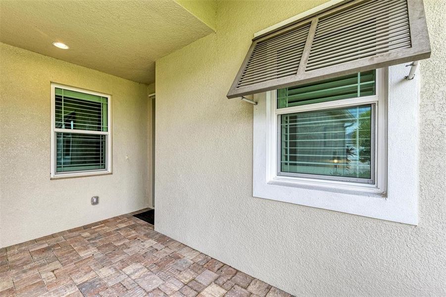 Front Entryway, Door to garage on left