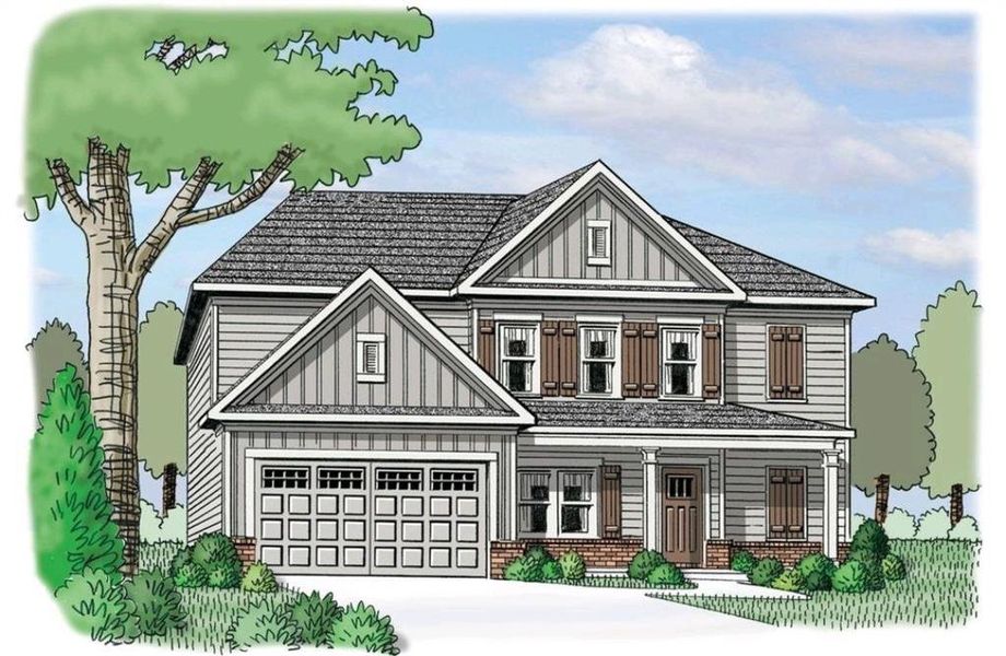 New construction Single-Family house 283 Macewan Circle, Winder, GA 30680 Hayden - photo
