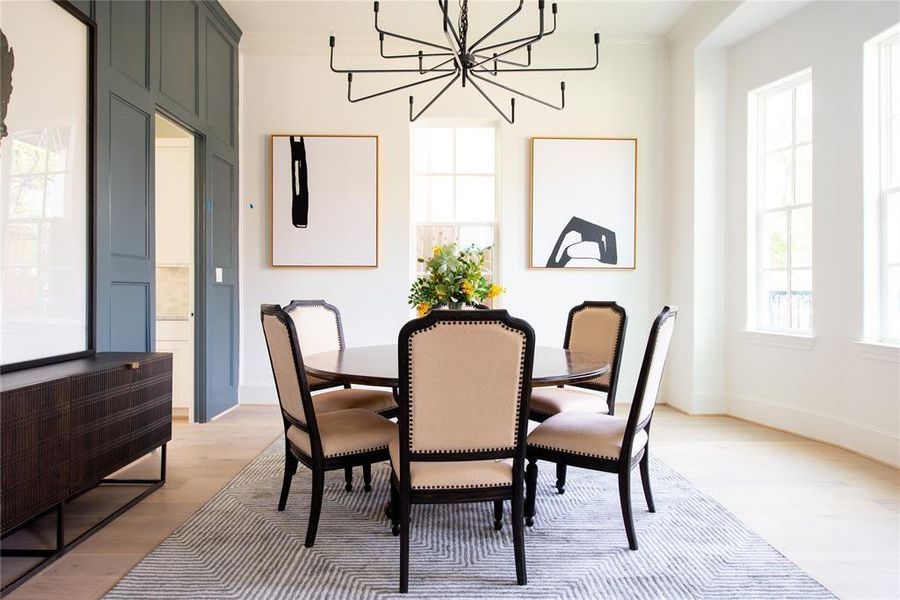 Formal dining room with butler's pantry perfect for entertaining