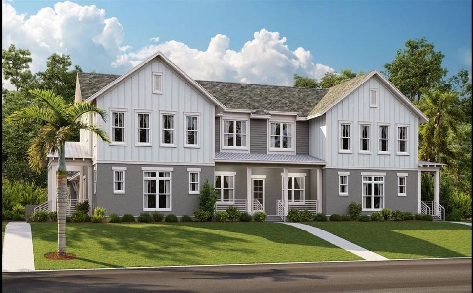 New construction Townhouse house 13670 Mcmillan Drive, Unit B, Orlando, FL 32827 Draper- photo
