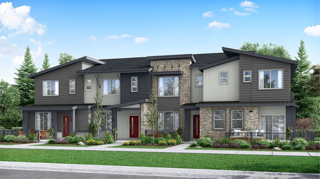 New construction Townhouse house Plan 307, 5394 Second Avenue, Timnath, CO 80547 - photo