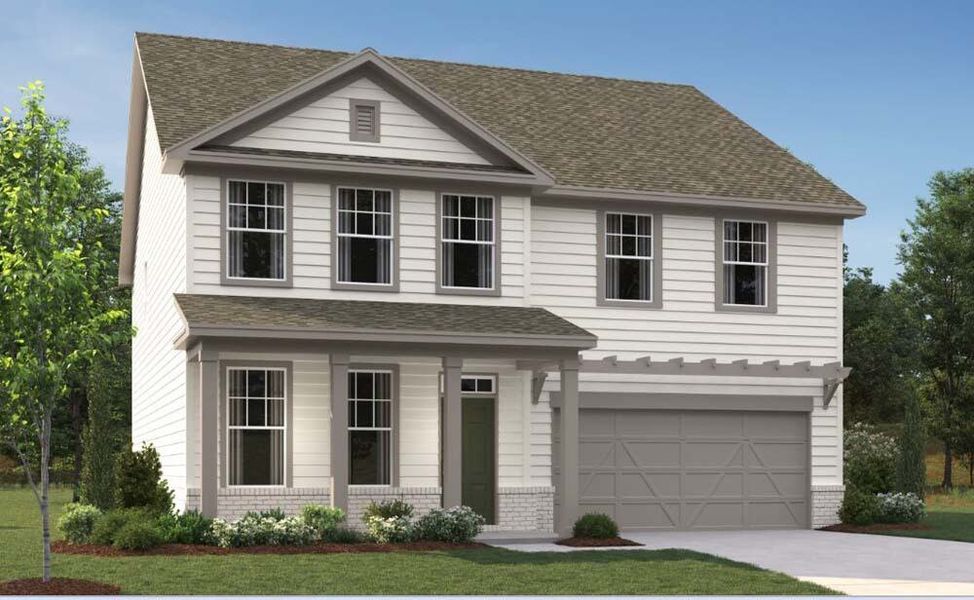 Rendering is for illustrative purposes. Actual exterior selections may vary by homesite.