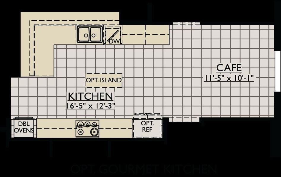 Sweet Bay floor plan option gourmet kitchen William Ryan Homes Tampa