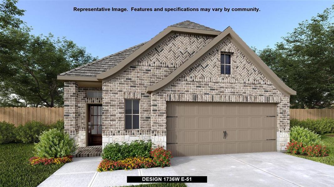 New construction Single-Family house 27115 Butterfly Mint Lane, Hockley, TX 77447 Design 1736W- photo