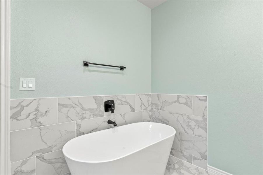 Master bath soaking tub