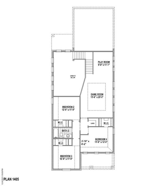 Plan 1405 2nd Floor