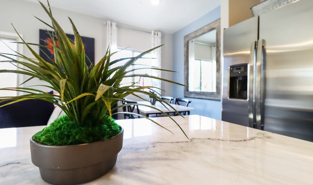 Kitchen with stainless appliances