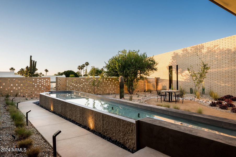 Courtyard fountain