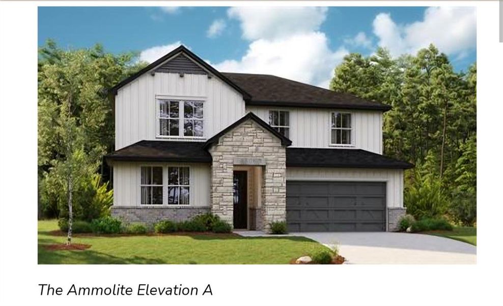 New construction Single-Family house 13309 Thomas Wheeler Way, Manor, TX 78653 Ammolite- photo