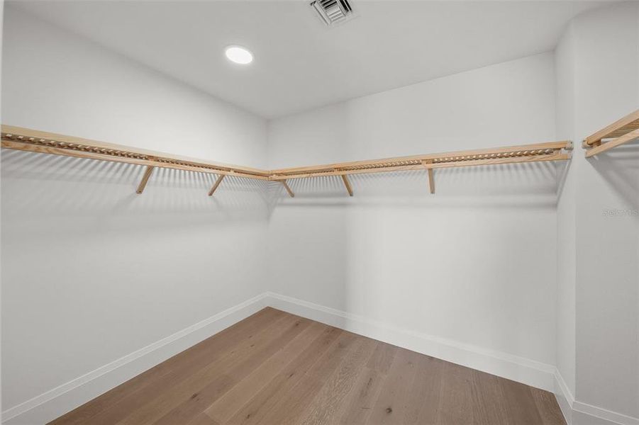 Spacious Primary closet