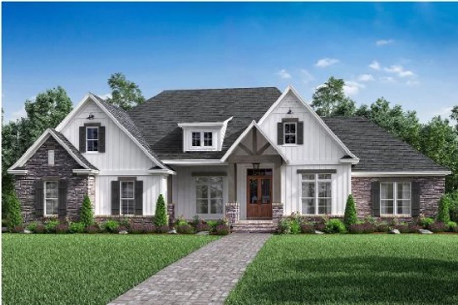 New construction Single-Family house ​The Courtland Drive, 7480 Waterside Loop Road, Denver, NC 28037 - photo