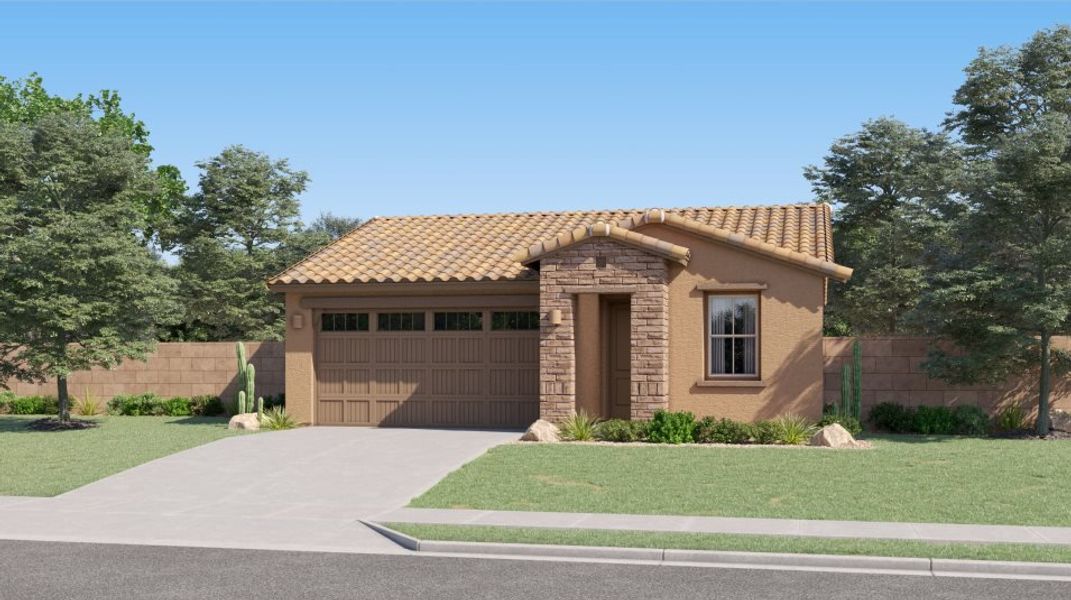New construction Single-Family house Ocotillo Plan 3520, 3125 E. Barrel Race Rd., San Tan Valley, AZ 85140 - photo