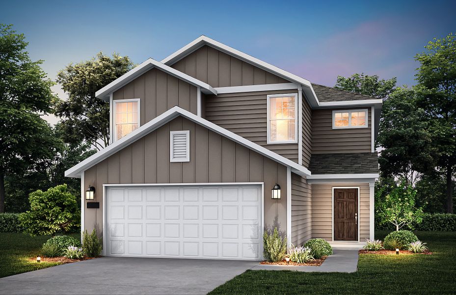 The Camelia, a 2-story new construction home showing Home Exterior HC103