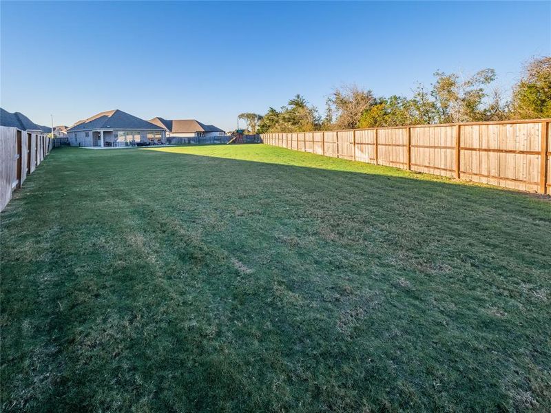 the backyard i oversized only one of few in the subdivision this large. .46 of an acre room to build your own oasis