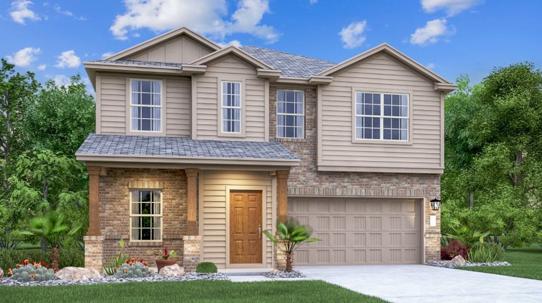 New construction Single-Family house 2221 Four Waters Loop, Georgetown, TX 78628 Ames- photo
