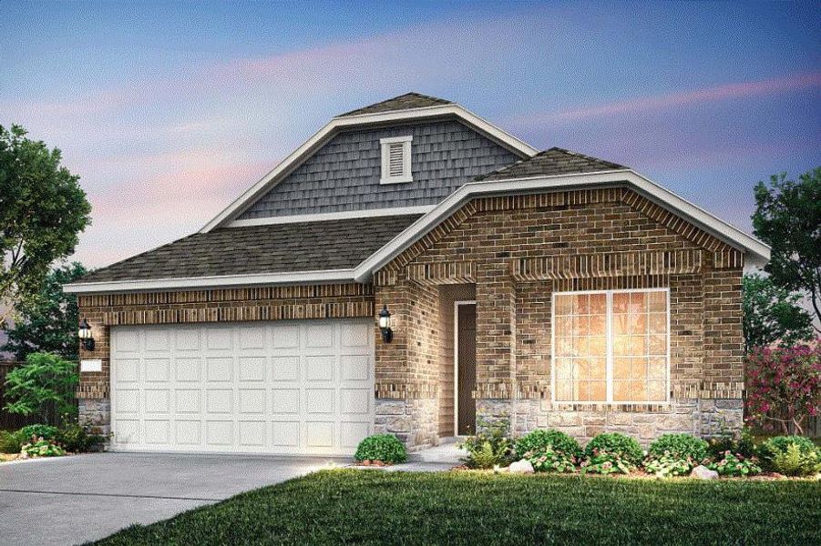 Pulte Homes, Oakmont elevation C, rendering