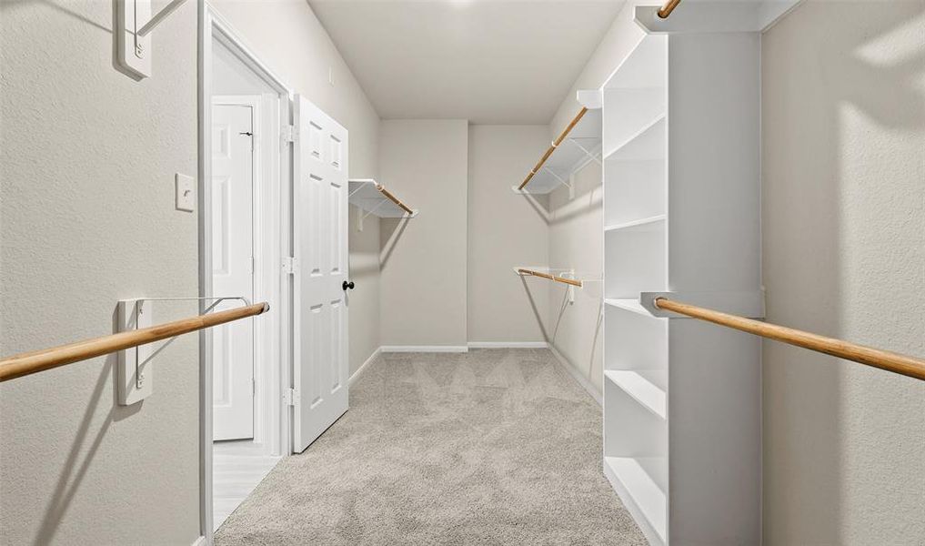 Huge owner's walk-in closet (*Photo not of actual home and used for illustration purposes only.)