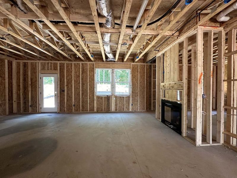 Family Room Construction Progress