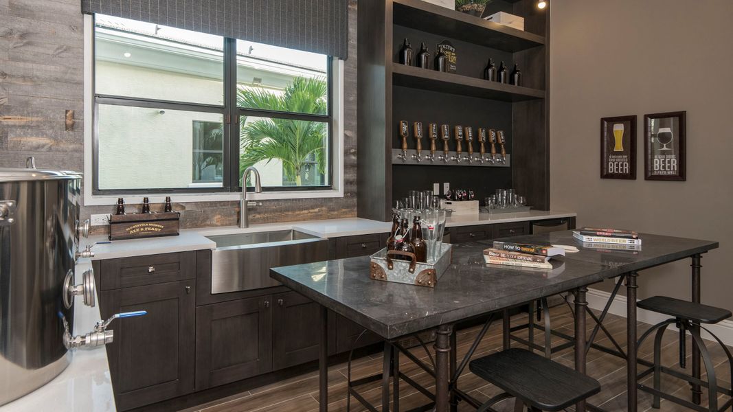 Garage Workshop transformed into a Brew Room