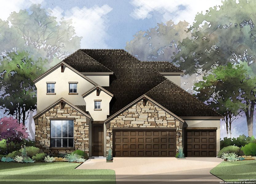 New construction Single-Family house 29358 Cheyenne Ridge, Boerne, TX 78015 The Abbey- photo