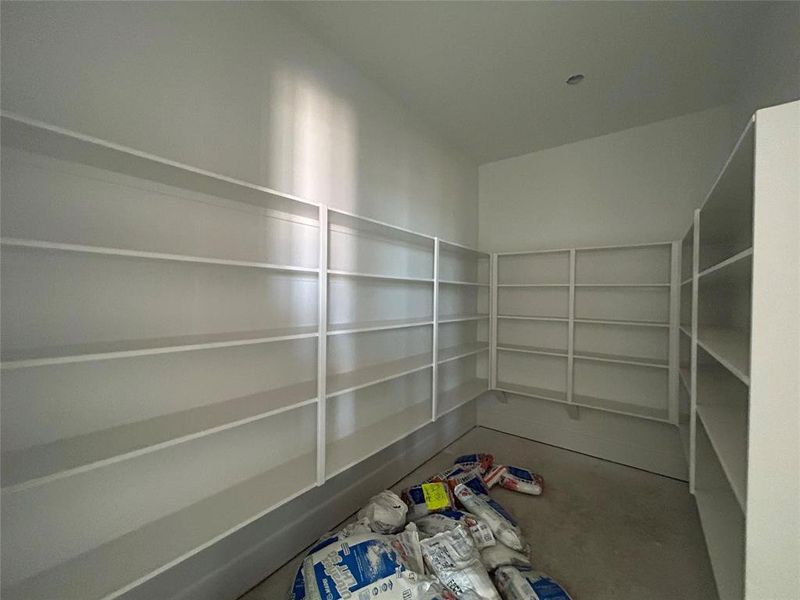 This pantry is ideal for stocking up from Costco, offering ample space for bulk items and groceries. With its thoughtfully designed shelving and storage solutions, you'll never run out of room for your essentials.