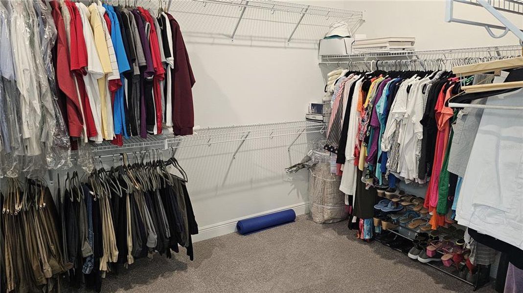 Huge primary bedroom closet