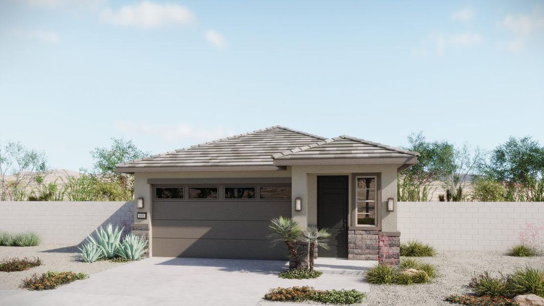 Prairie Elevation – Terraza | Mira Vista at Victory in Buckeye, AZ by Landsea Homes