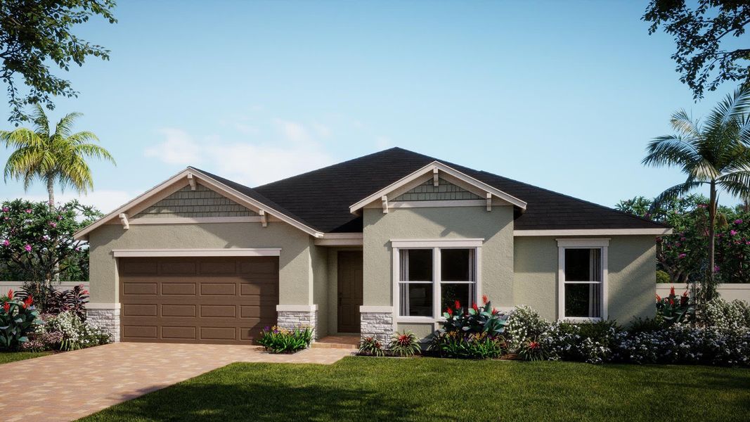 Craftsman Elevation | Evergreen | Country Club Estates | New Homes in Palm Bay, FL | Landsea Homes