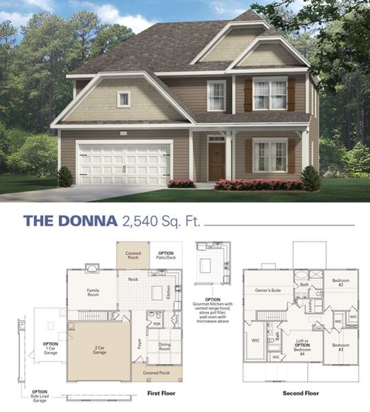 New construction Single-Family house The Donna, Edgefield Street, Clayton, NC 27520 - photo