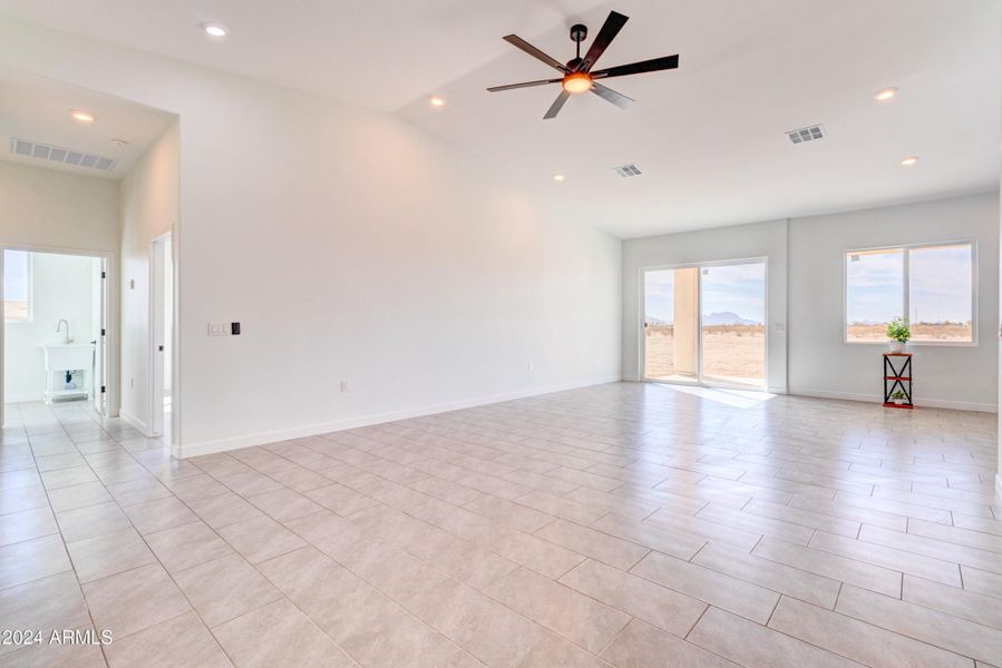 Living Room and Hallway