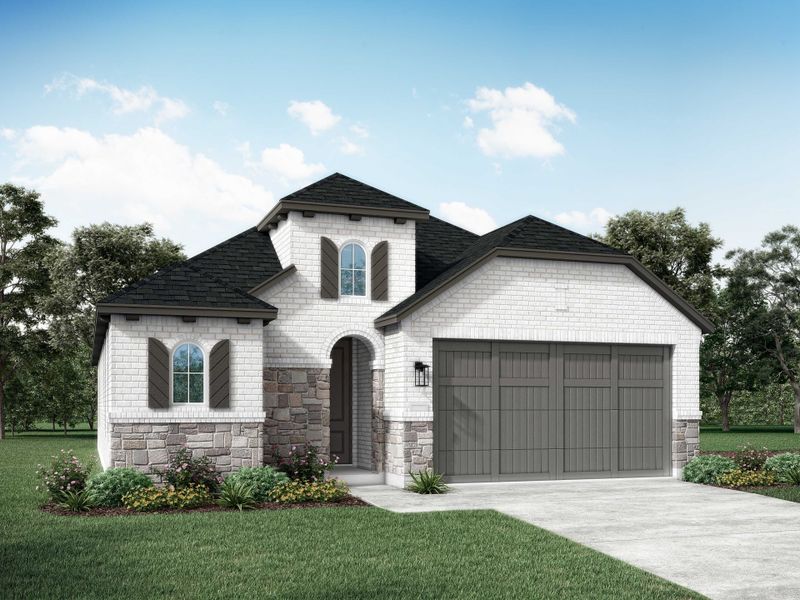 New construction Single-Family house Alpina Plan, 121 Villoria Cove, Liberty Hill, TX 78642 - photo