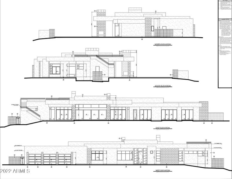 Main House Elevation Plans