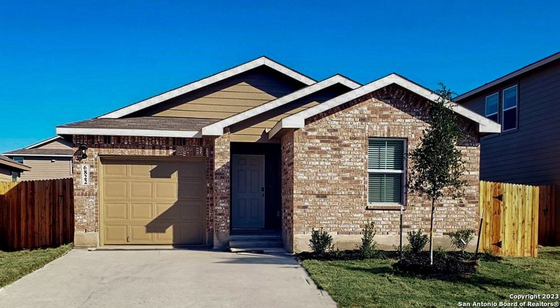 New construction Single-Family house 6822 Rondo Measure, San Antonio, TX 78252 1180 - ELEV D - THE CARSWELL- photo