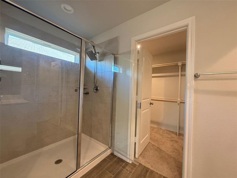 Bathroom with walk in shower