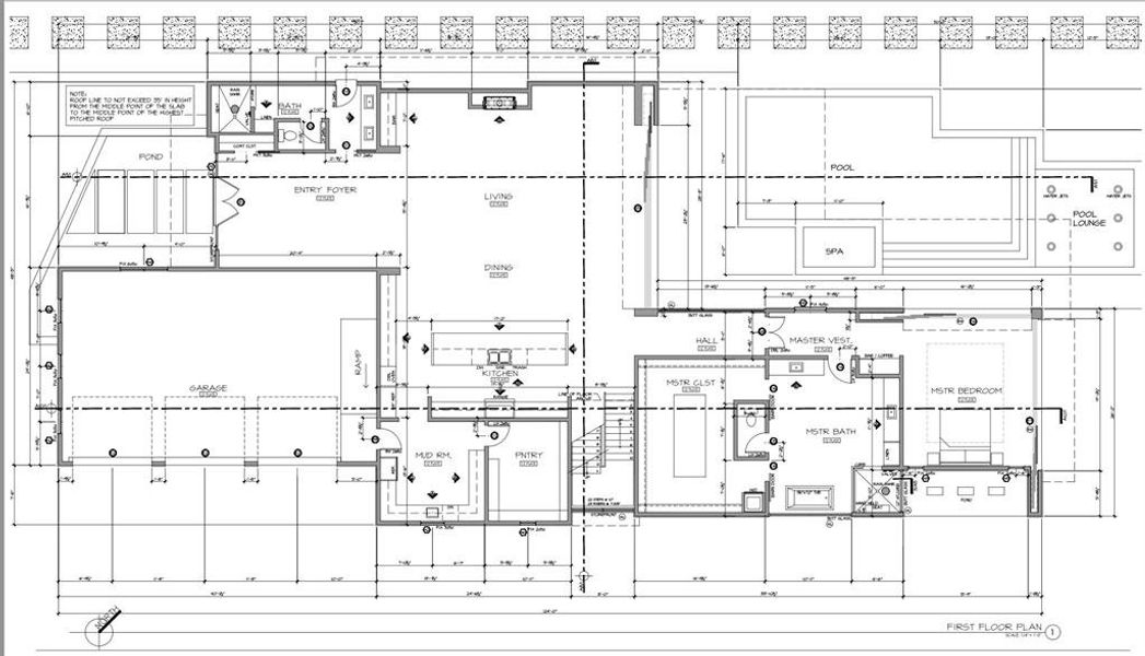 Plans for nearly complete 7,410 sqft custom home