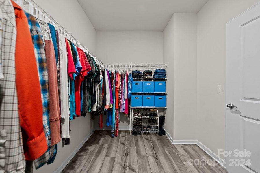 Large Primary Bedroom closet with room to customize!