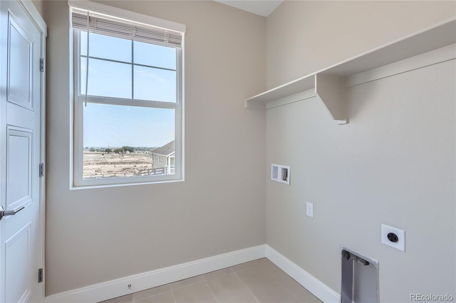 Second floor laundry room