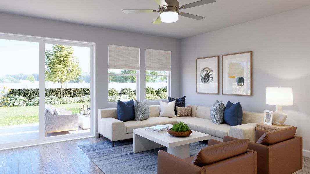 Great Room | Sabal at Harrell Oaks in Orlando, FL by Landsea Homes