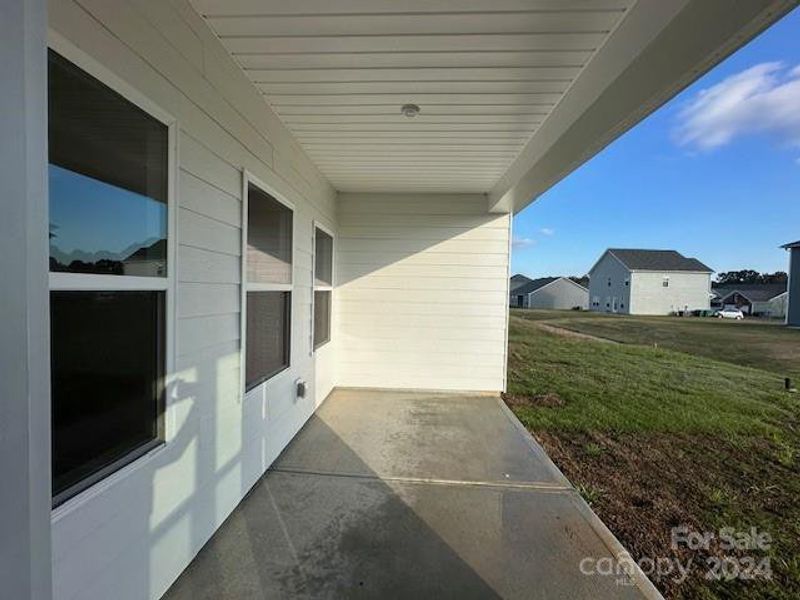 Covered patio