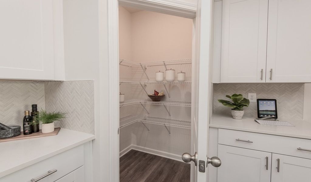 There's plenty of space to stock up in the walk-in pantry.
