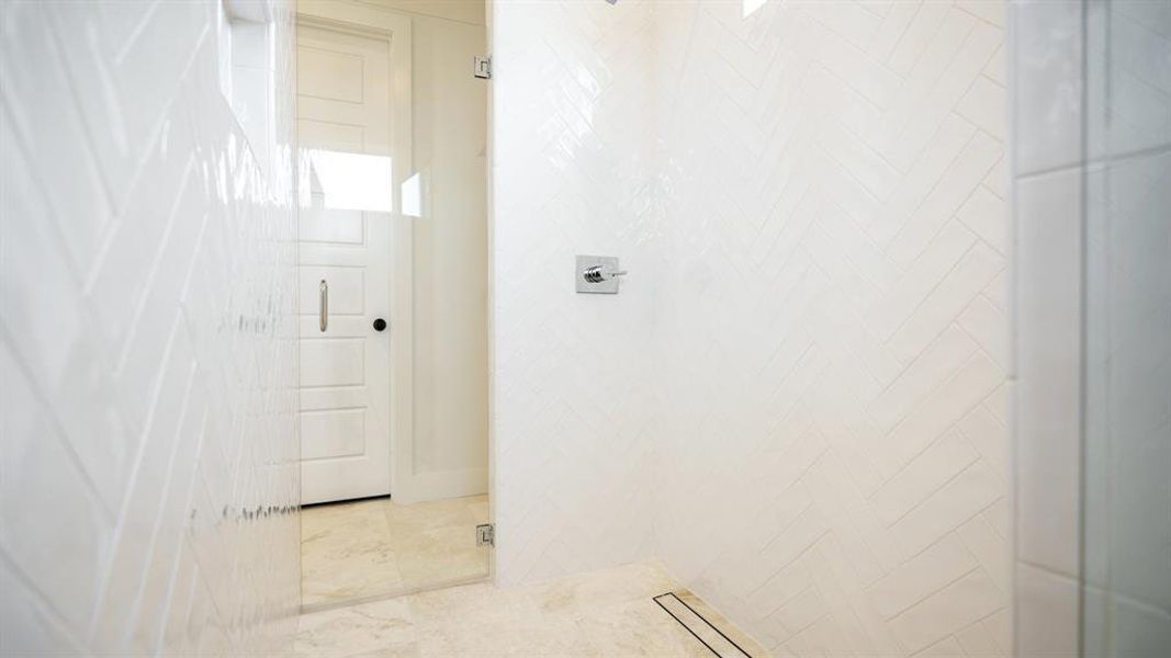 Bathroom with a shower