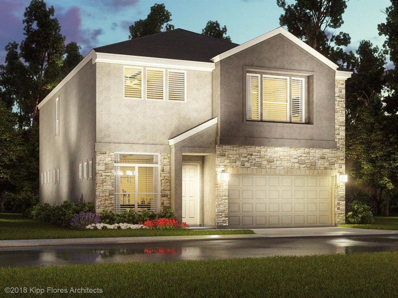 New construction Single-Family house 3013 Moontide Lane, Houston, TX 77063 The Manor (2870)- photo