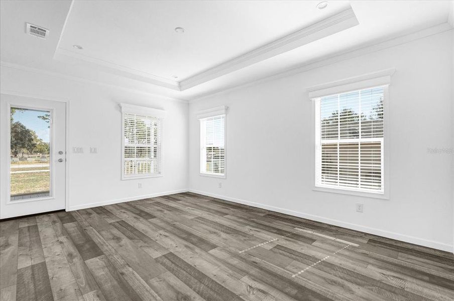 Living room looking at entrance