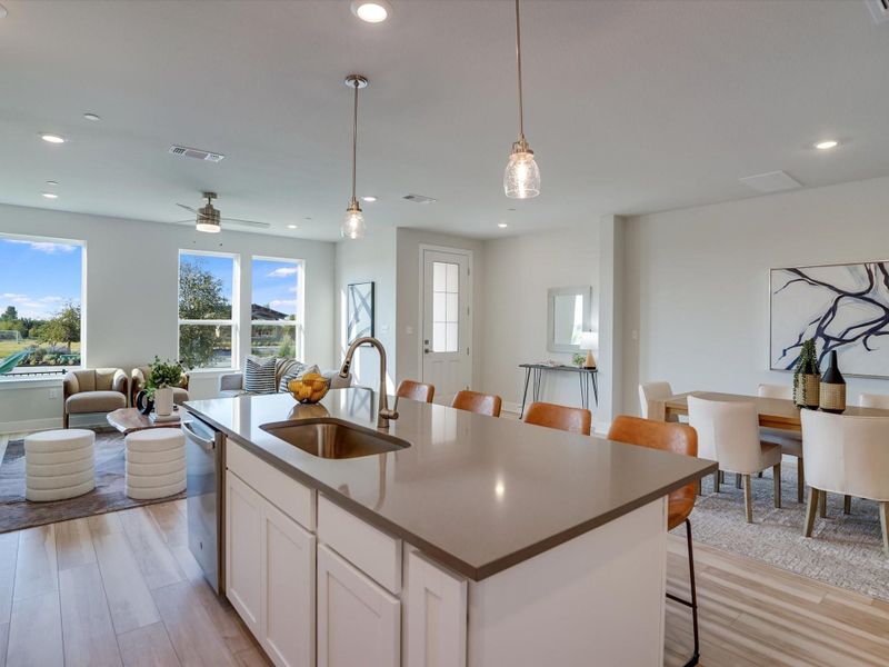 Kitchen Island (Staged)