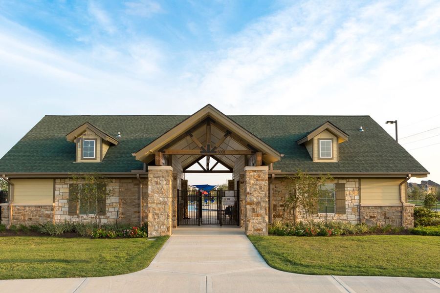 A gorgeous view of the inside of the community clubhouse.